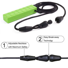 SLGOL chew necklace featuring adjustable cord for a comfortable fit.