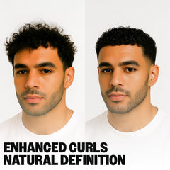 Slick Gorilla Curl Cream applying to damp hair for softer, manageable curls.