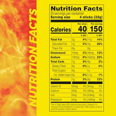 Slim Jim Original sticks shown in closeup, highlighting bold smoky flavor for on-the-go meals.