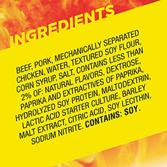 Slim Jim Smoked Meat Sticks open-pack shows portable snack ideal for road trips.