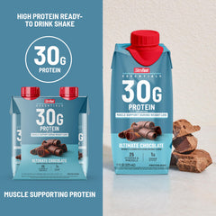 Grab-and-go packaging of SlimFast Essentials chocolate for busy days