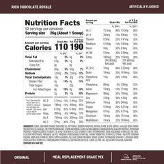 SlimFast fiber and vitamins minerals packaging highlights daily nutrition