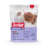 SlimFast high-protein shake bottle for quick, on-the-go meal replacement on busy days.