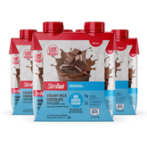 SlimFast Original Milk Chocolate bottle front showing ready-to-drink convenience.