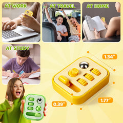 Small Fish fidget cube steel balls delivers tactile feedback for calm focus.