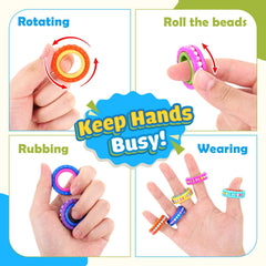 Small Fish fidget rings durable, odorless plastic for daily use and reliability.