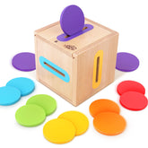 SMALL FISH purple color sorting disk promotes color recognition and fine motor play