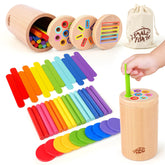 Small Fish 3-in-1 Montessori toy with color sticks for color recognition and fine motor practice