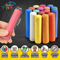 SMALL FISH non-toxic dustless chalk for safe children drawing.