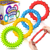 Small Fish 4-pack bracelet front view shows vibrant colors for focus