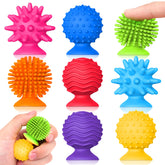 Small Fish sensory fidget toy with textured suction cups for focused play at home