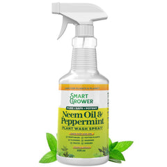 Smart Grower neem oil spray bottle ready for easy plant care and protection
