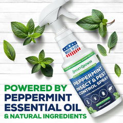 Smart Grower peppermint oil spray mist for quick, mess-free control.