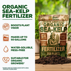 Smart Grower sea kelp powder dissolves quickly for easy nutrient boosting.