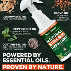 Smart Grower stink-bug-spray window sill helps protect entry points with a light botanical scent.
