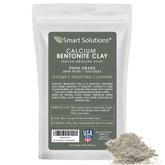SMART SOLUTIONS Calcium Bentonite Clay powder for a gentle facial mask paste.