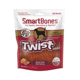 SmartBones Twist Sticks pack front highlights real sirloin and vegetables.
