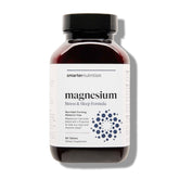 Smarternutrition magnesium complex bottle promoting relaxation and sleep support.