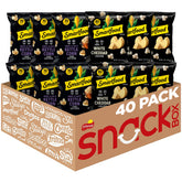 Smartfood popcorn variety pack front view, perfect for quick family movie night snacks.
