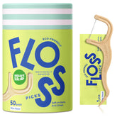 SmartLifeco floss picks in 50 count package for travel hygiene