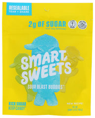 SmartSweets Sour Blast Buddies bag front offers a colorful, guilt-free snack option.