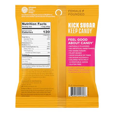 SmartSweets SweetChews Cherry Lemonade flavor close-up, juicy taste with reduced sugar.