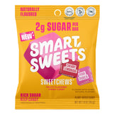 SmartSweets SweetChews four-pack on display, lower sugar candy option.