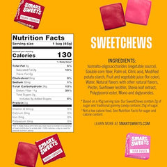 SmartSweets SweetChews Pink Punch flavor close-up, vibrant color and low sugar.
