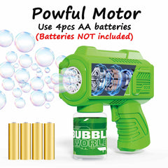 SmartYeen blue bubble gun, great for birthday or wedding celebrations.