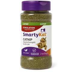 SmartyKat catnip canister 2oz ideal for indoor play and enrichment