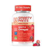 SmartyPants Kids Plus Multivitamin Omegas bottle with trusted kid-friendly packaging