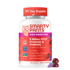 SmartyPants Kids Probiotic gummies bottle for easy daily use