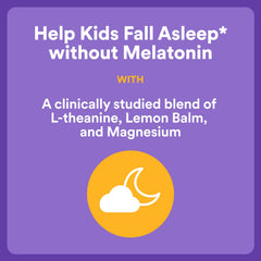 SmartyPants Kids Sleep Zero Melatonin label close-up highlighting allergen-free, clean formula.