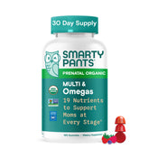 SmartyPants Organic Prenatal bottle image, convenient daily nutrition for expectant moms.