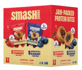 Smash Foods Snack Bites Variety Pack front view for gluten-free, vegan snacking