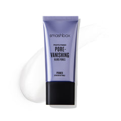 Smashbox Pore Vanishing Primer bottle showing oil-free base for all-day shine control.