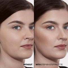 Smashbox Step-By-Step Contour Palette bronze shade for warm, sun-kissed glow.