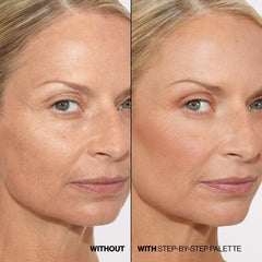 Smashbox Step-By-Step Contour Palette highlight shade for luminous finish.