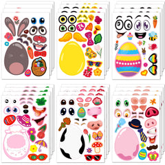 SmilinFit Easter stickers for kids with six sheets for baskets.