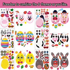 SmilinFit face stickers with eyes and mouths for DIY characters.