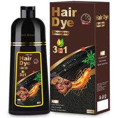 Sminktec 3in1 herbal dye shampoo bottle pour for easy at-home application.