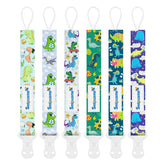 Smlpuame dinosaur pacifier clip pattern keeps pacifiers within reach and stylish.