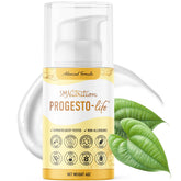 SMNutrition Advanced Progesto-Life bottle front with pump for daily use