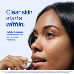 Close-up of SMNutrition Clear-3 capsules for easy daily use.