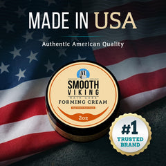 Hair with Smooth Viking Forming Cream achieving a natural matte finish