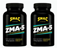 SNAC ZMA-5 bottle front shows label for trust and sleep support.