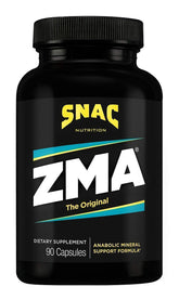 SNAC ZMA Original bottle front view for sleep and recovery benefits.