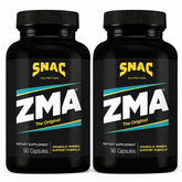 SNAC ZMA original bottle displaying 90 veggie capsules for recovery and sleep support.