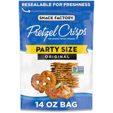 Snack Factory Original Pretzel Crisps bag ideal for parties and sharing.