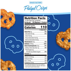 Close-up of thin-crunch pretzel crisps perfect for dipping.